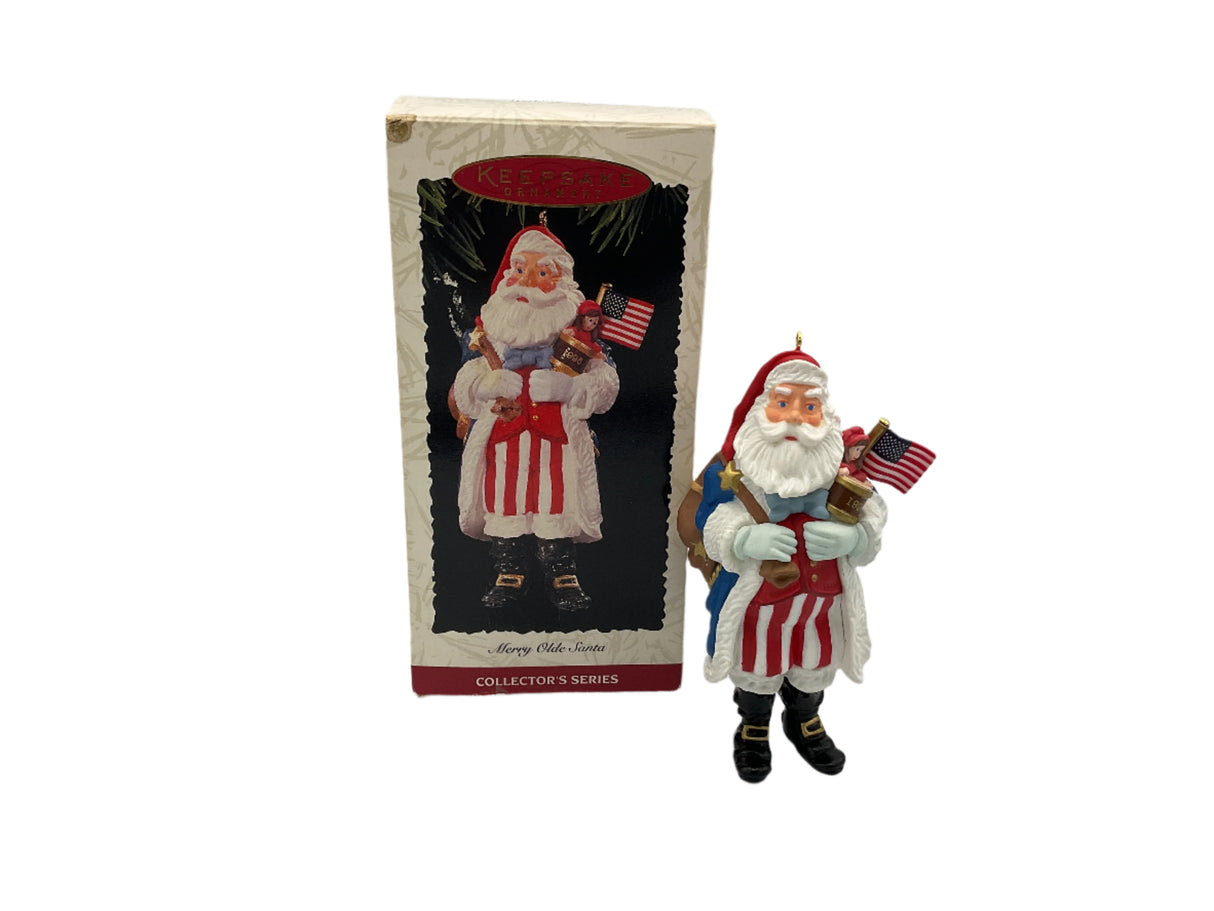 Merry Old Santa Ornament