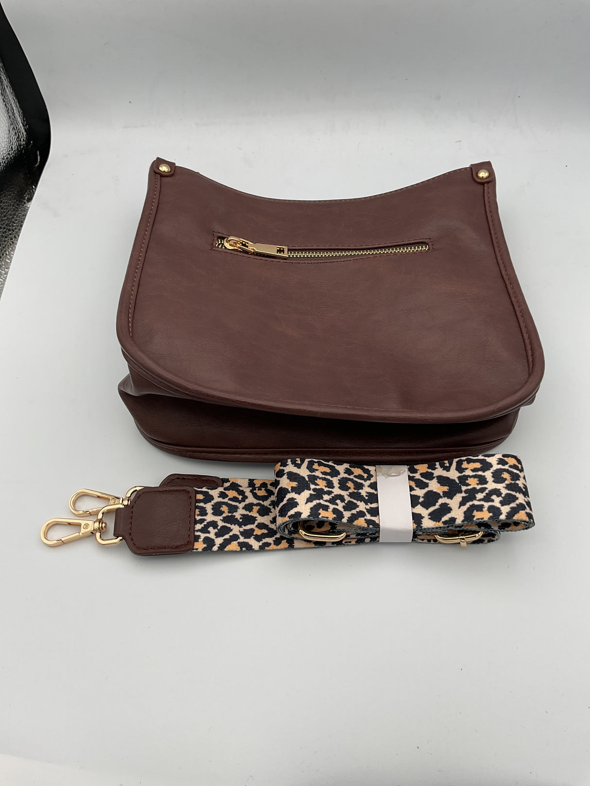 Purse/Handbag with Leopard Print Strap