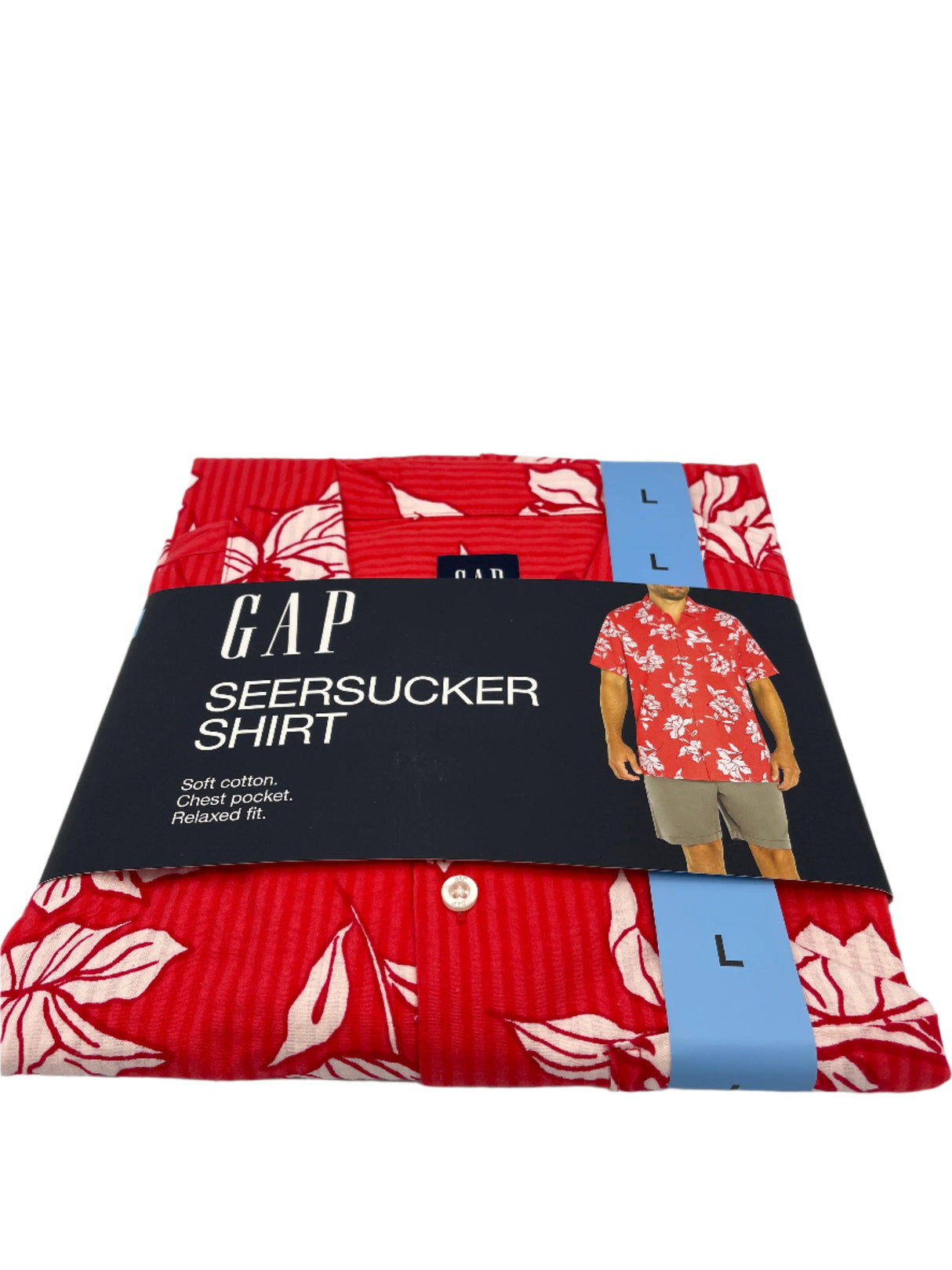 Gap Seer Sucker Button Up Shirt