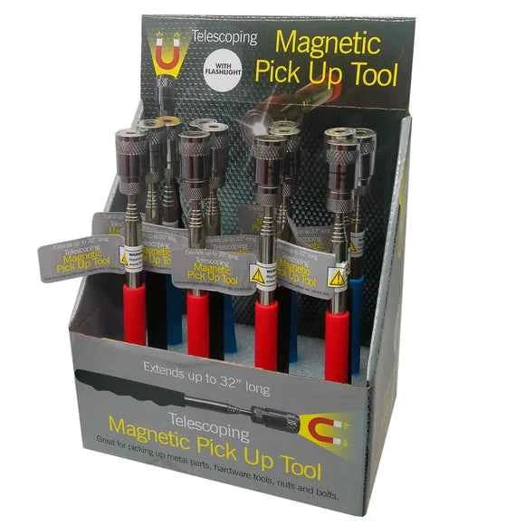 Telescoping Magnetic Flashlight Pickup Tool