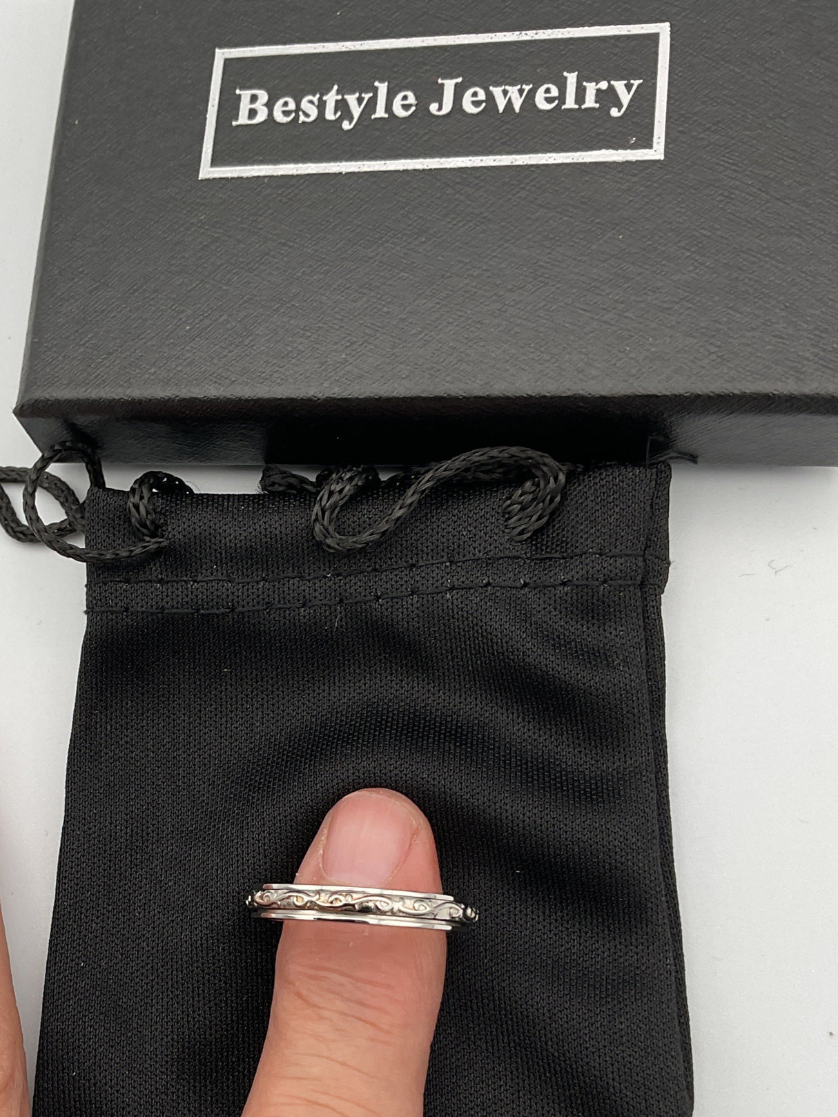 Bestyle Ladies Silver Ring Size 10