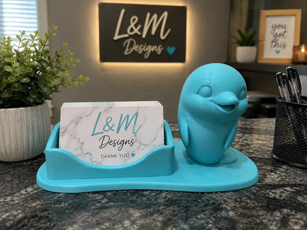 Dolphin Business Card Holder