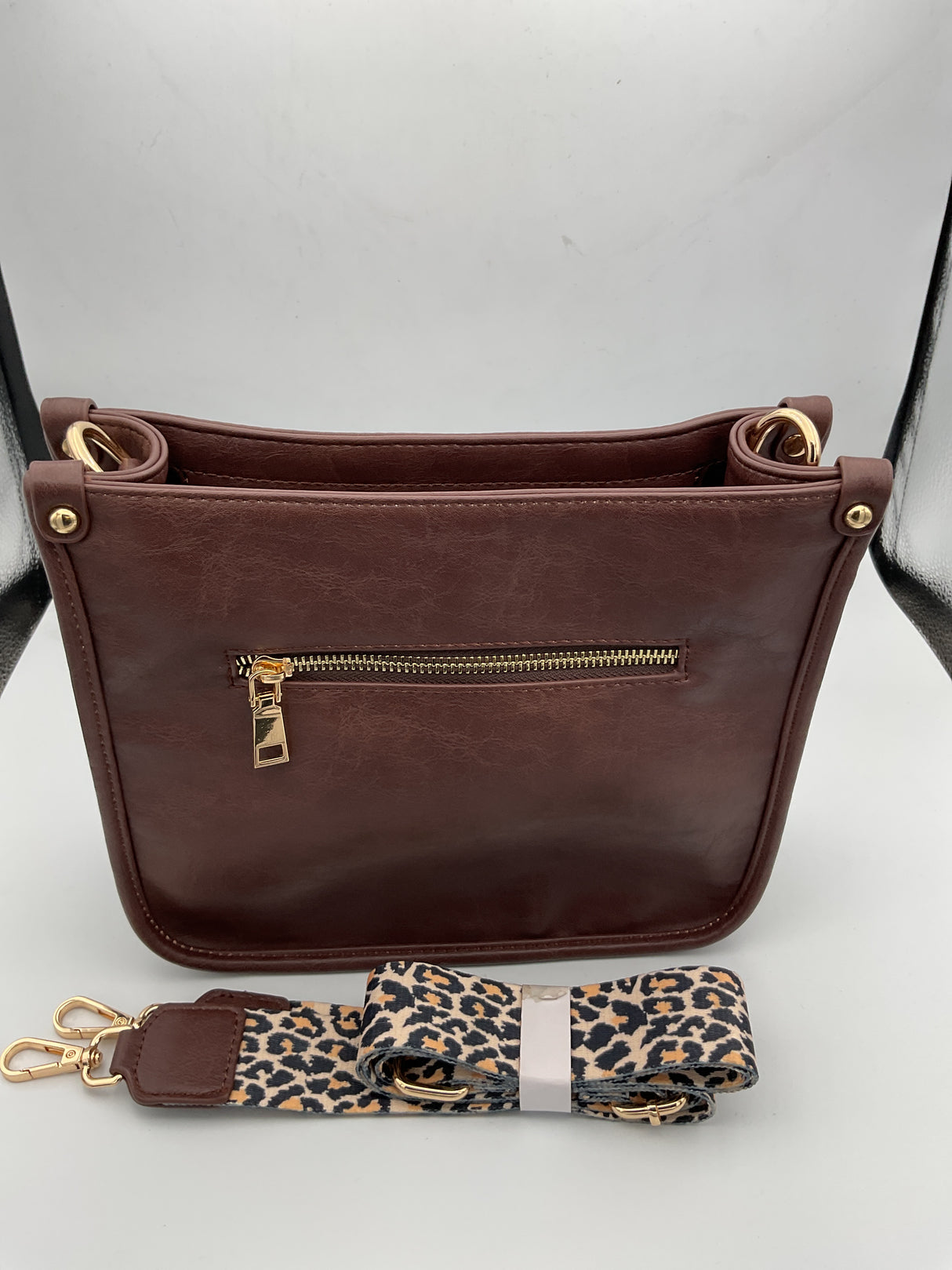 Purse/Handbag with Leopard Print Strap