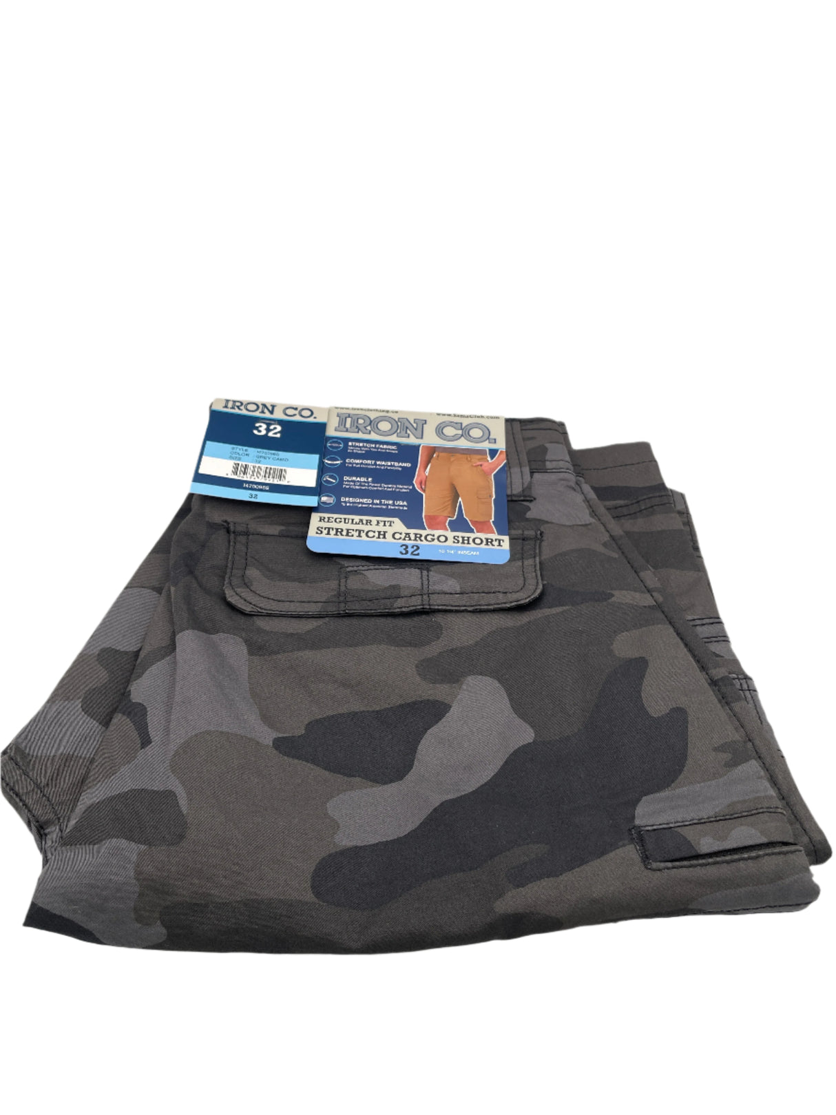 Iron Co Regular Fit Cargo Shorts