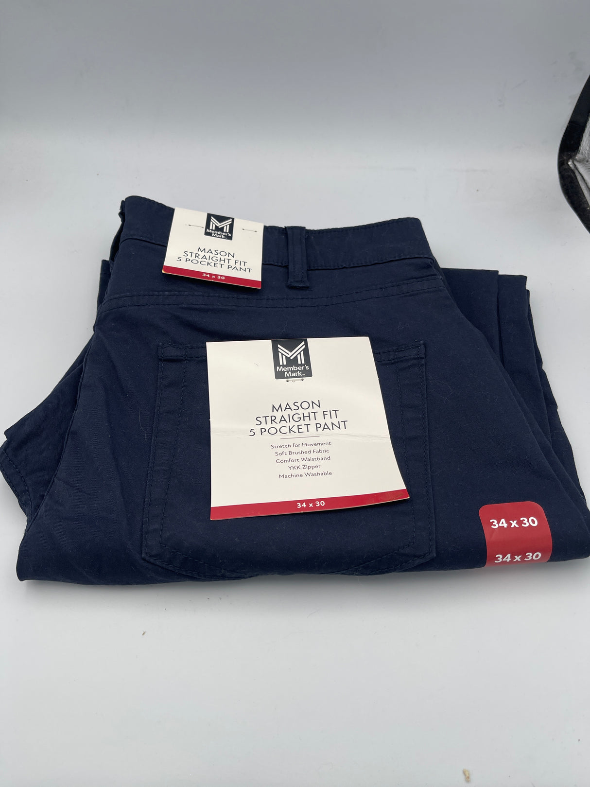 Member Mark Straight Fit 5 Pocket Pants