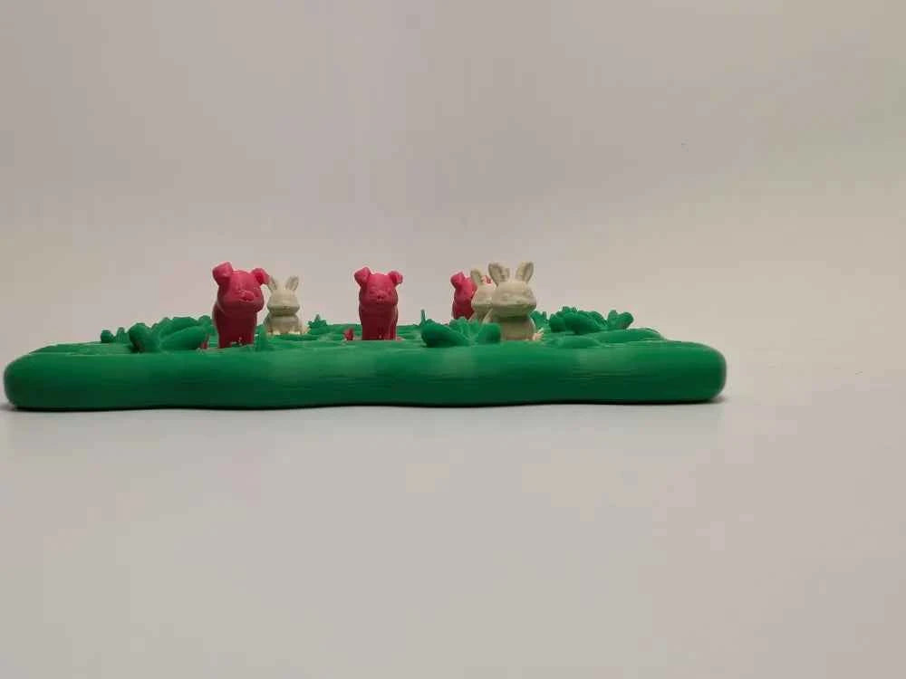 Farm Tic Tac Toe Set 3D printed