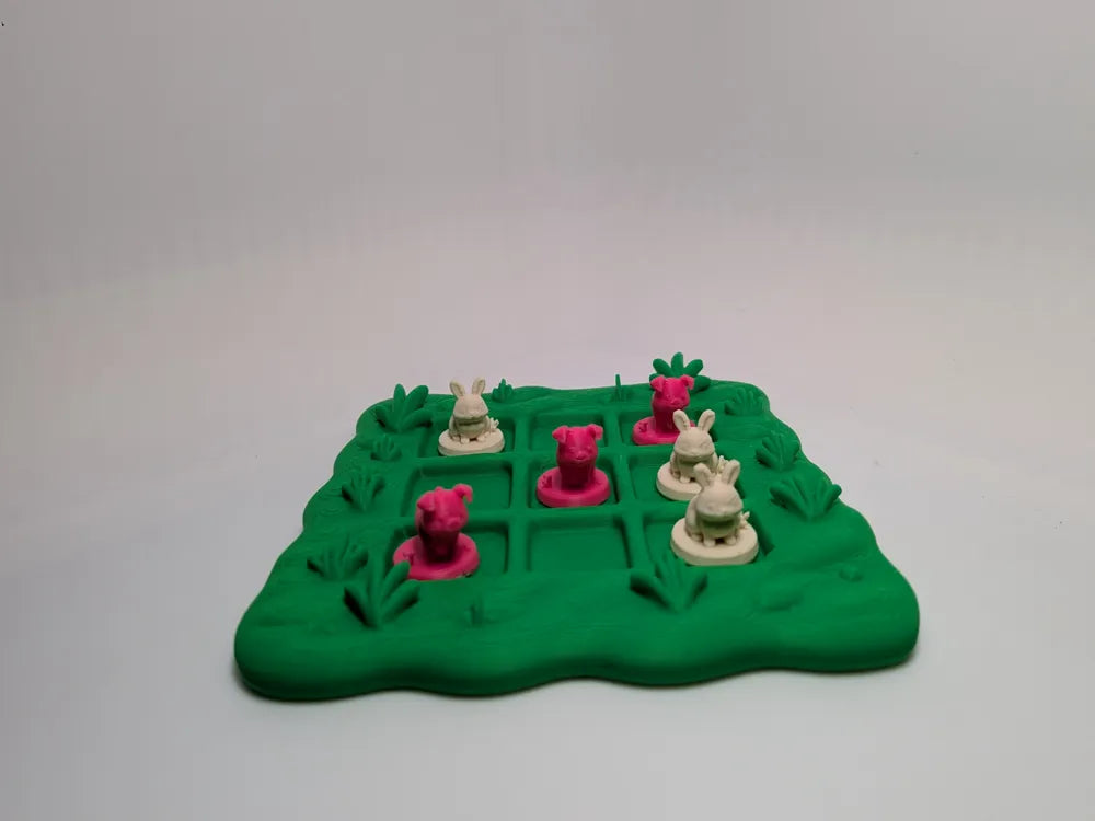 Farm Tic Tac Toe Set 3D printed