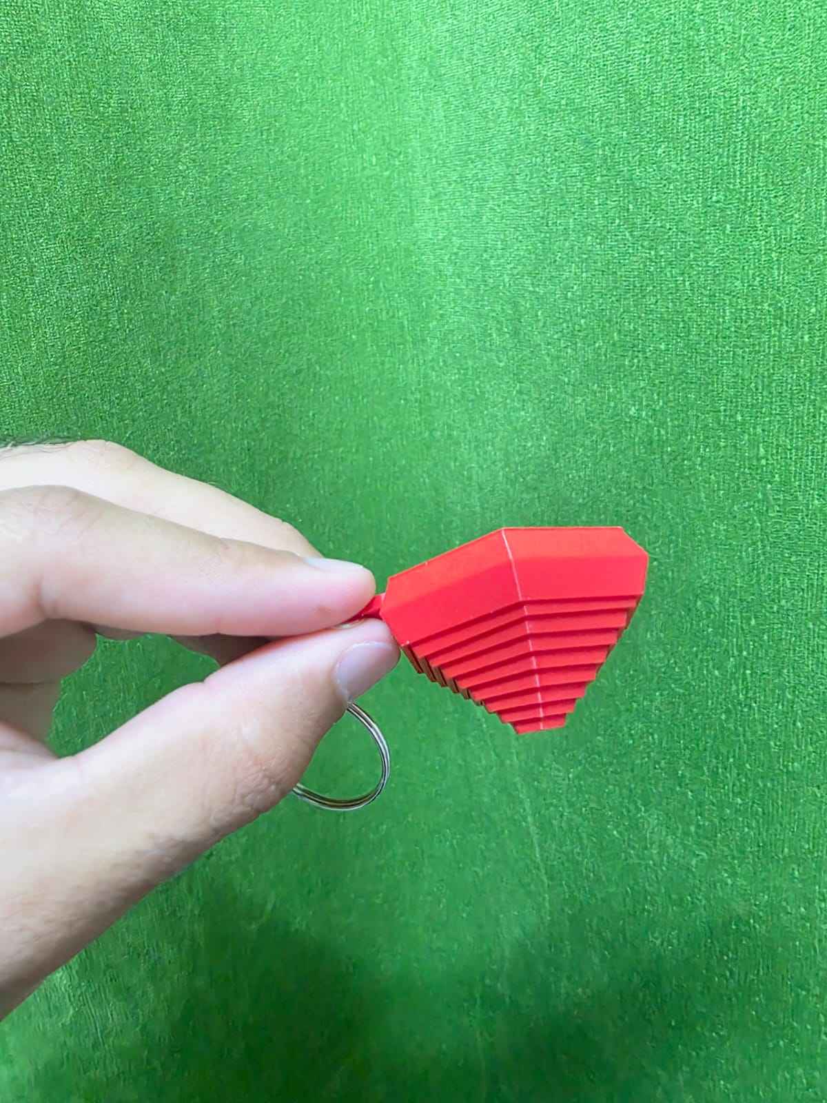 Hexagon Fidget Keychain 3D printed