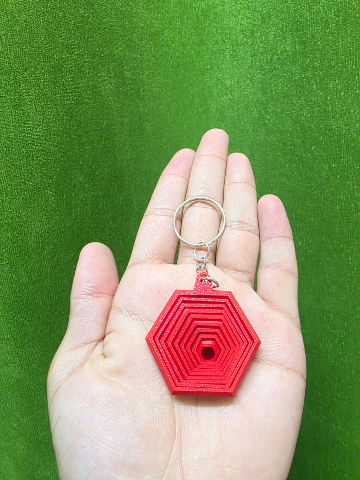 Hexagon Fidget Keychain