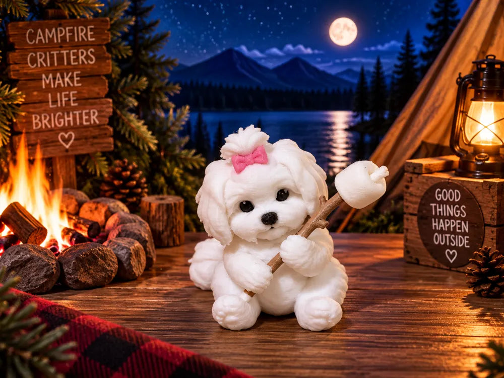 Maltese Campsite Critter 3D Printed