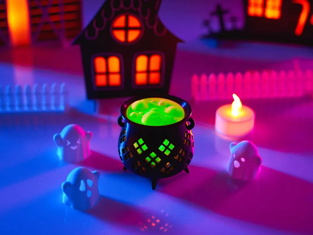 Witch's Cauldron Tea Light 3D printed