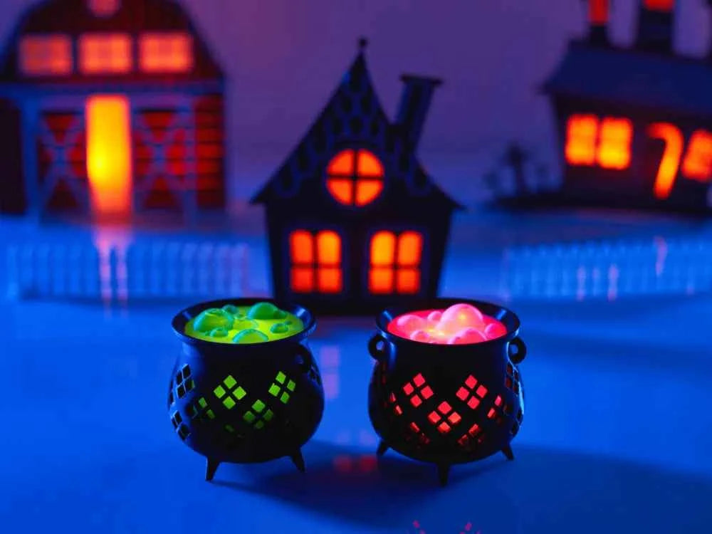 Witch's Cauldron Tea Light 3D printed