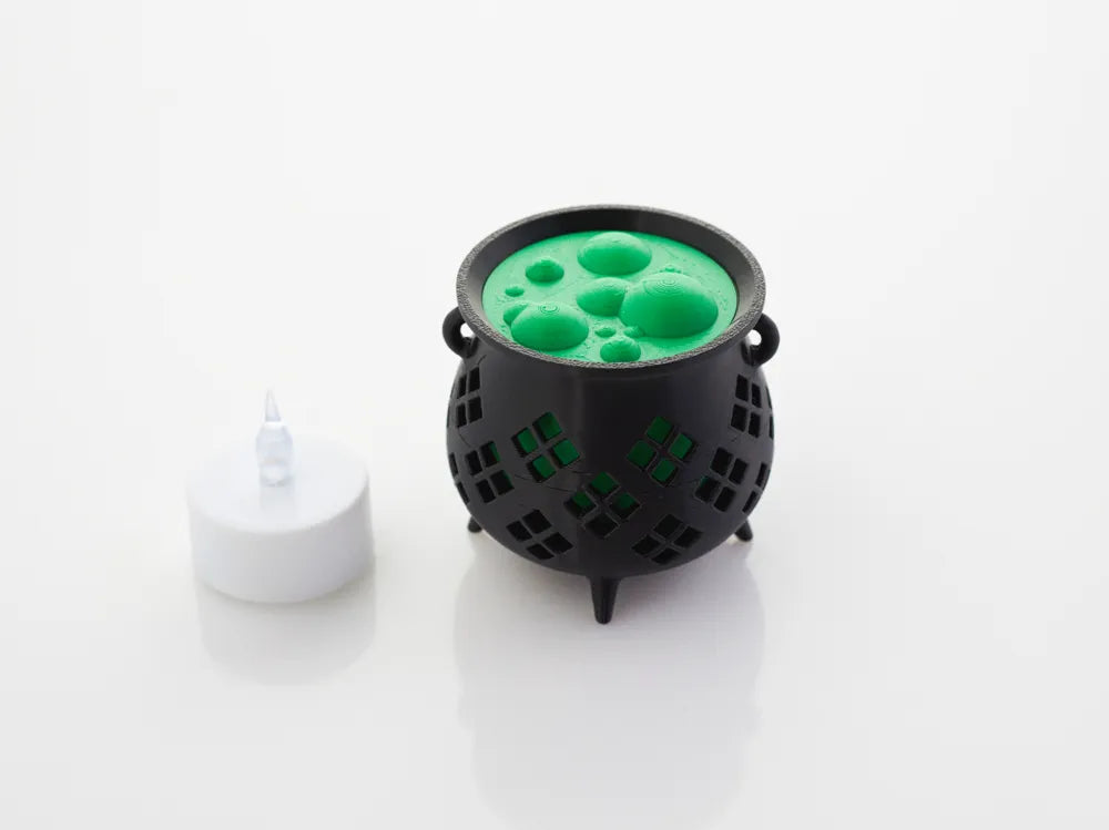 Witch's Cauldron Tea Light 3D printed