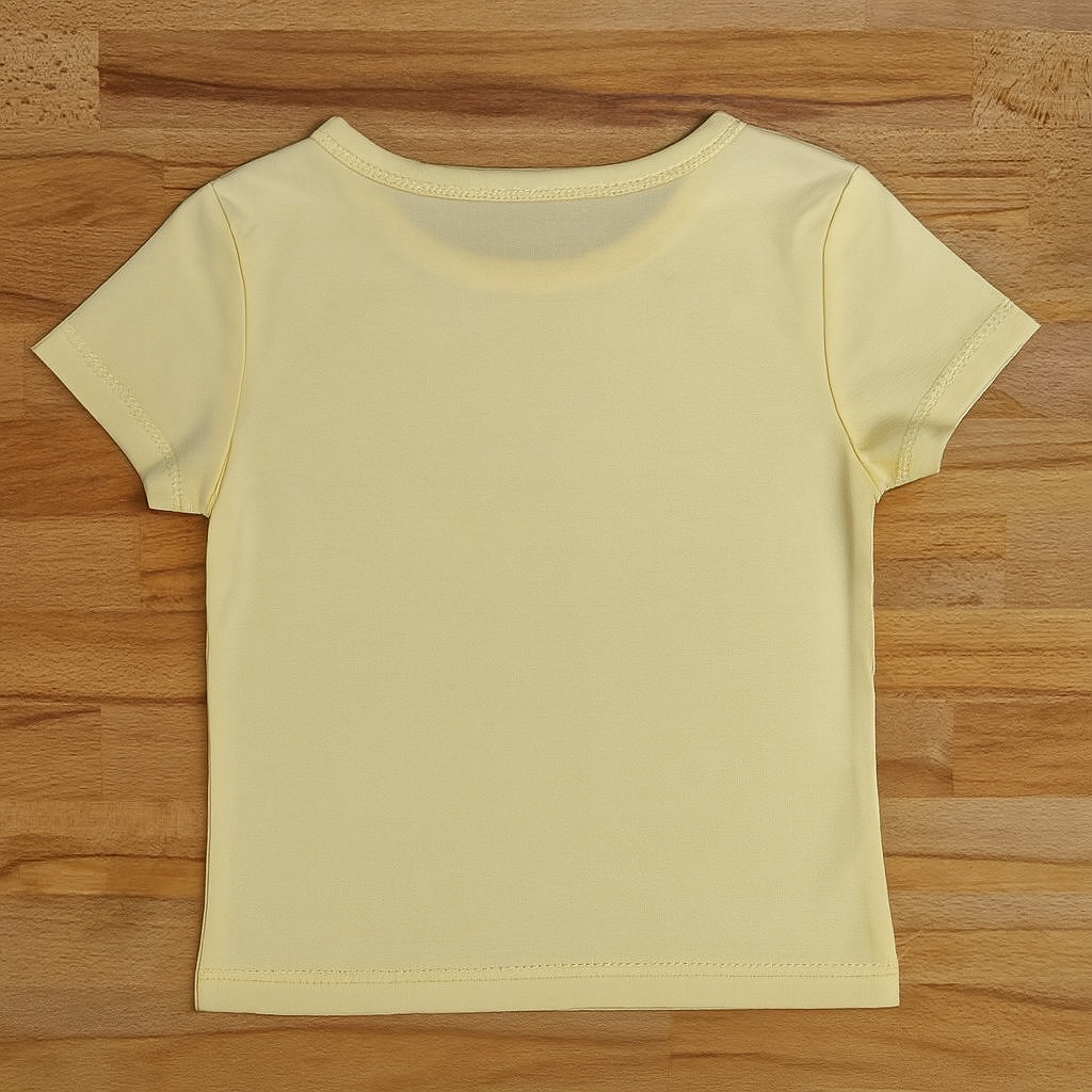 Yellow Guitar Graphic Boy T-Shirt