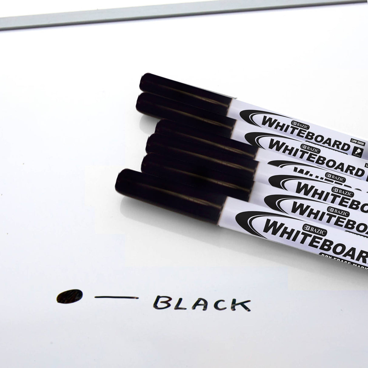 Fine Tip Black Dry-Erase Marker (4 pk)