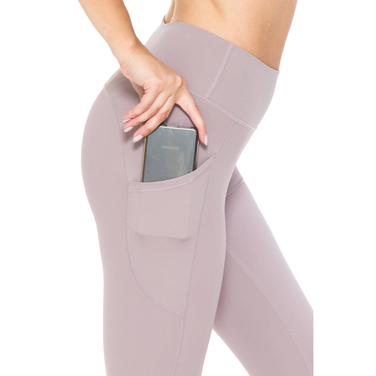 Premium Nylon Activewear Solid Leggings