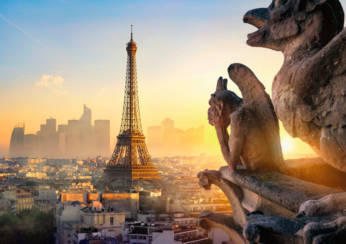 1000 Piece Puzzle - Sunset Paris Skyline