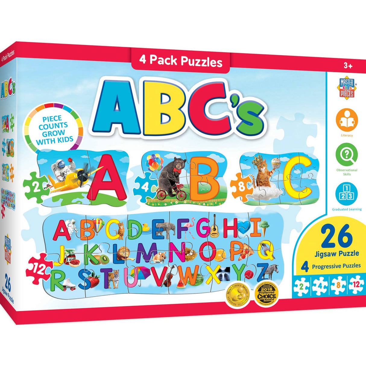 ABC's - Educational 4-Pack Puzzles