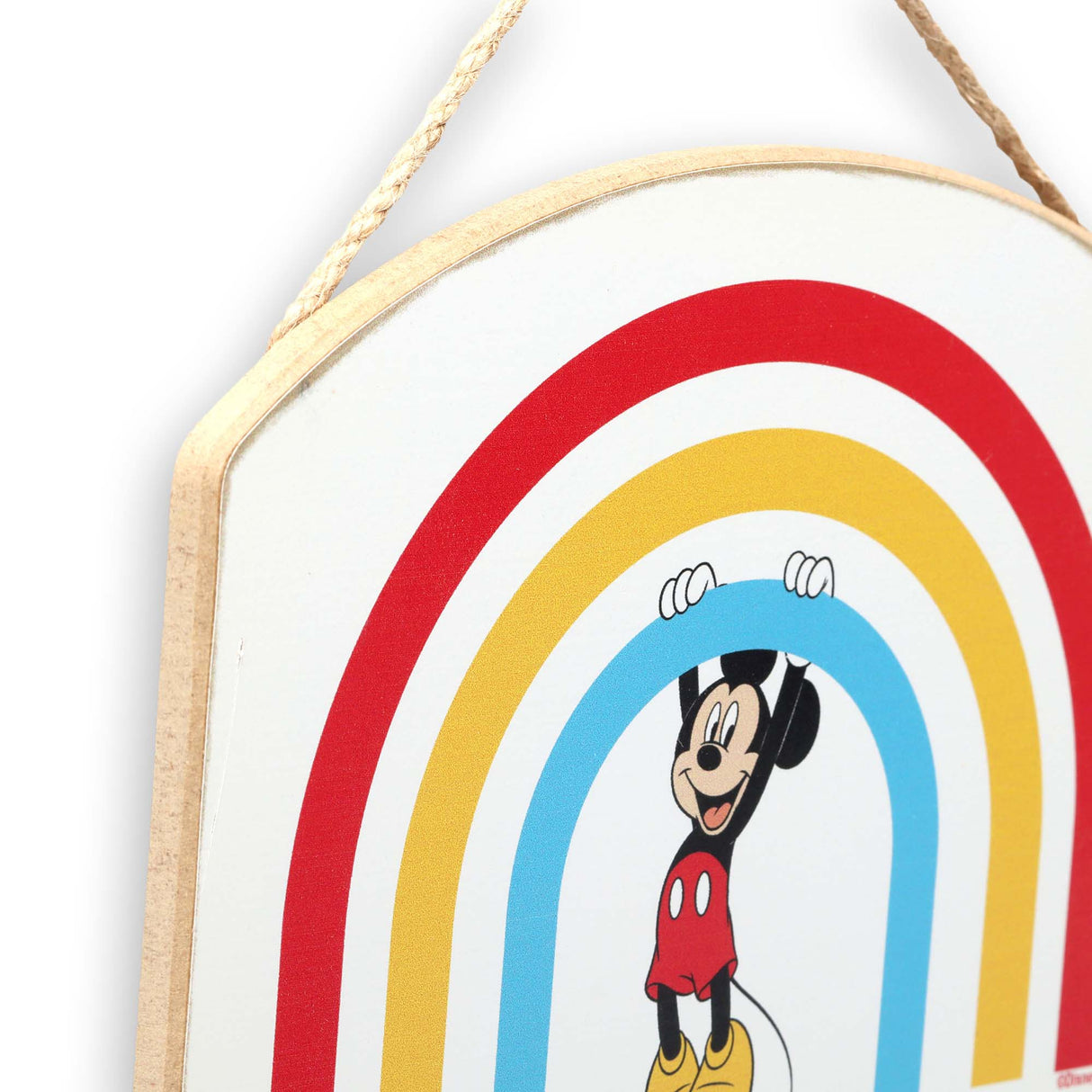 Disney Mickey Mouse Rainbow Hanging Wood Wall Decor