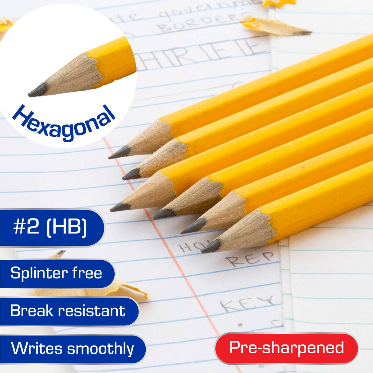 Yellow Pencil #2 Pre-Sharpened (12/Pack)