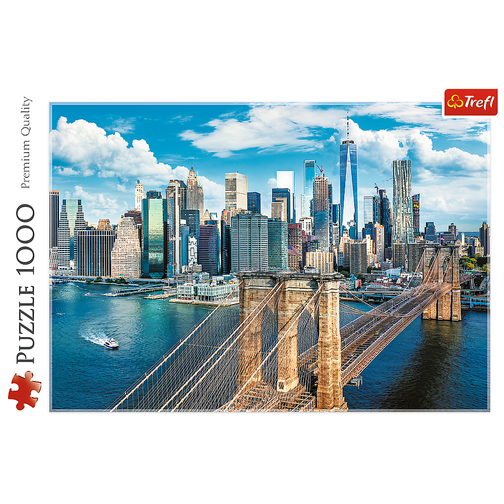 1000 Piece Puzzle - Brooklyn Bridge, New York, USA
