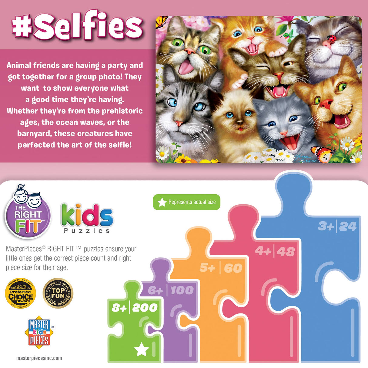 Selfies - Pretty Kitties 200 Piece Puzzle