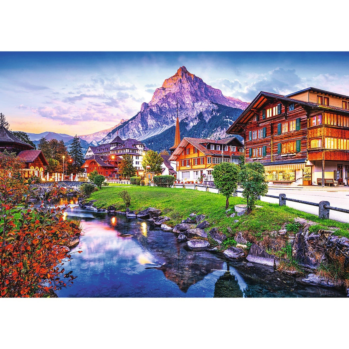 1000 Piece Puzzle - Alpine Village, Switzerland