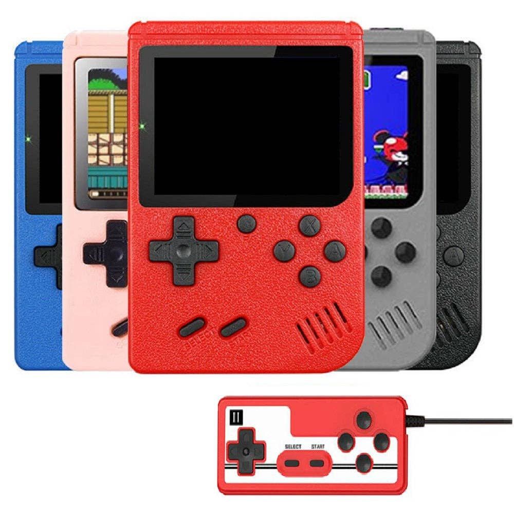 400-In-1 Handheld Game Boy Game Console with 2 Player Controller & TV Connection
