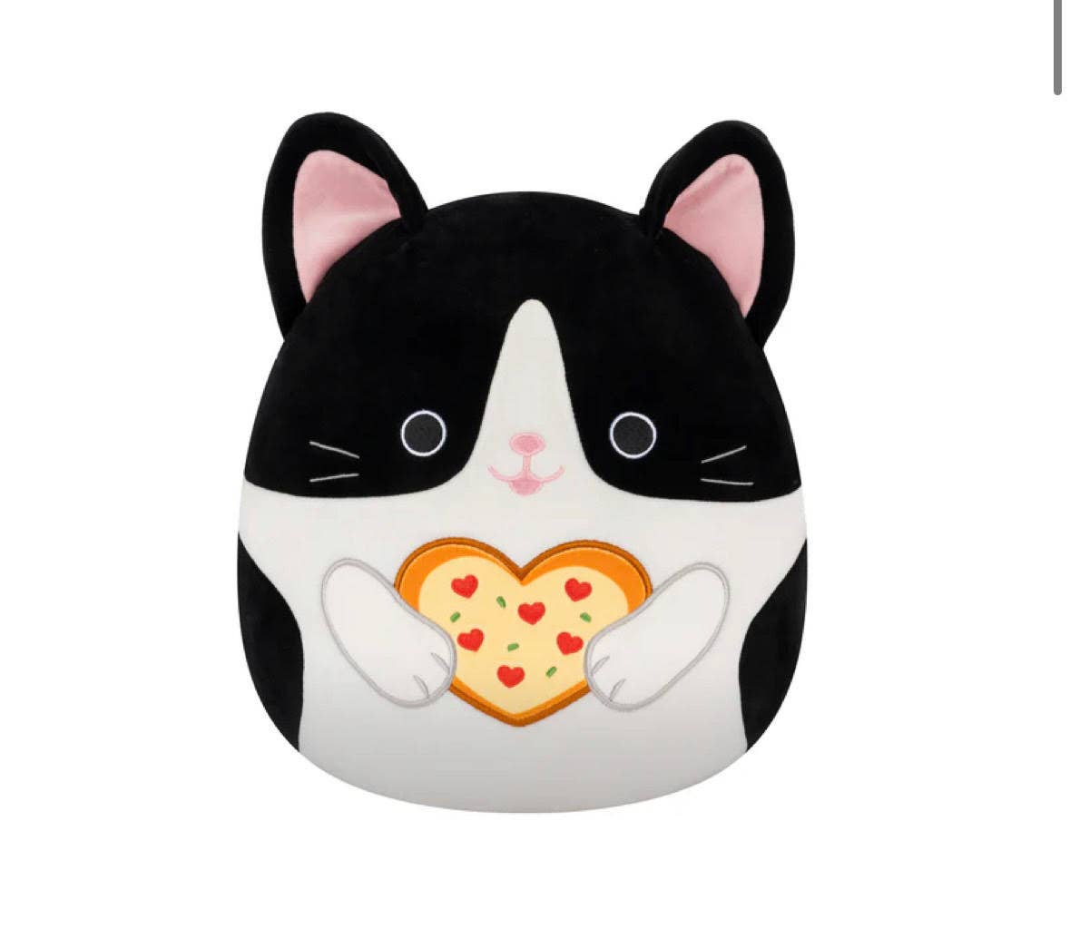 Squishmallow Valentine Plush Toy 8" Cicely Cat with Pizza