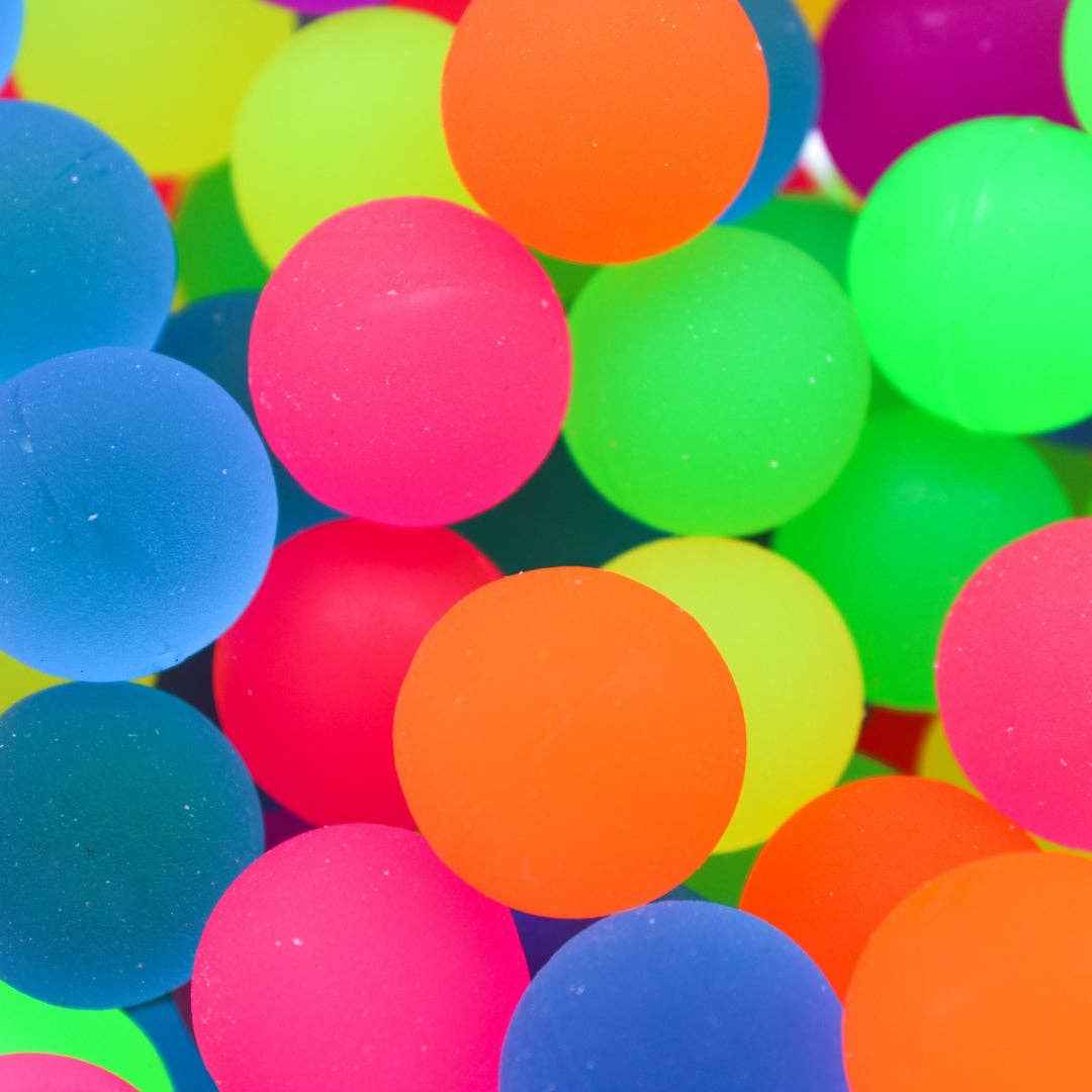 Assorted Color 27mm Bounce Ball (Pack of 144)