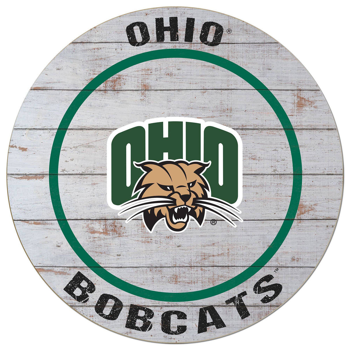 20x20 Circle Ohio Univ Bobcats