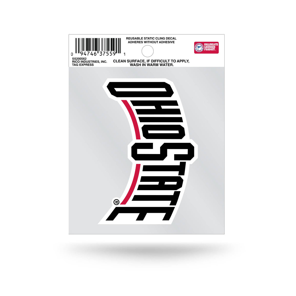 Ohio State Alt. Logo Small Static Cling