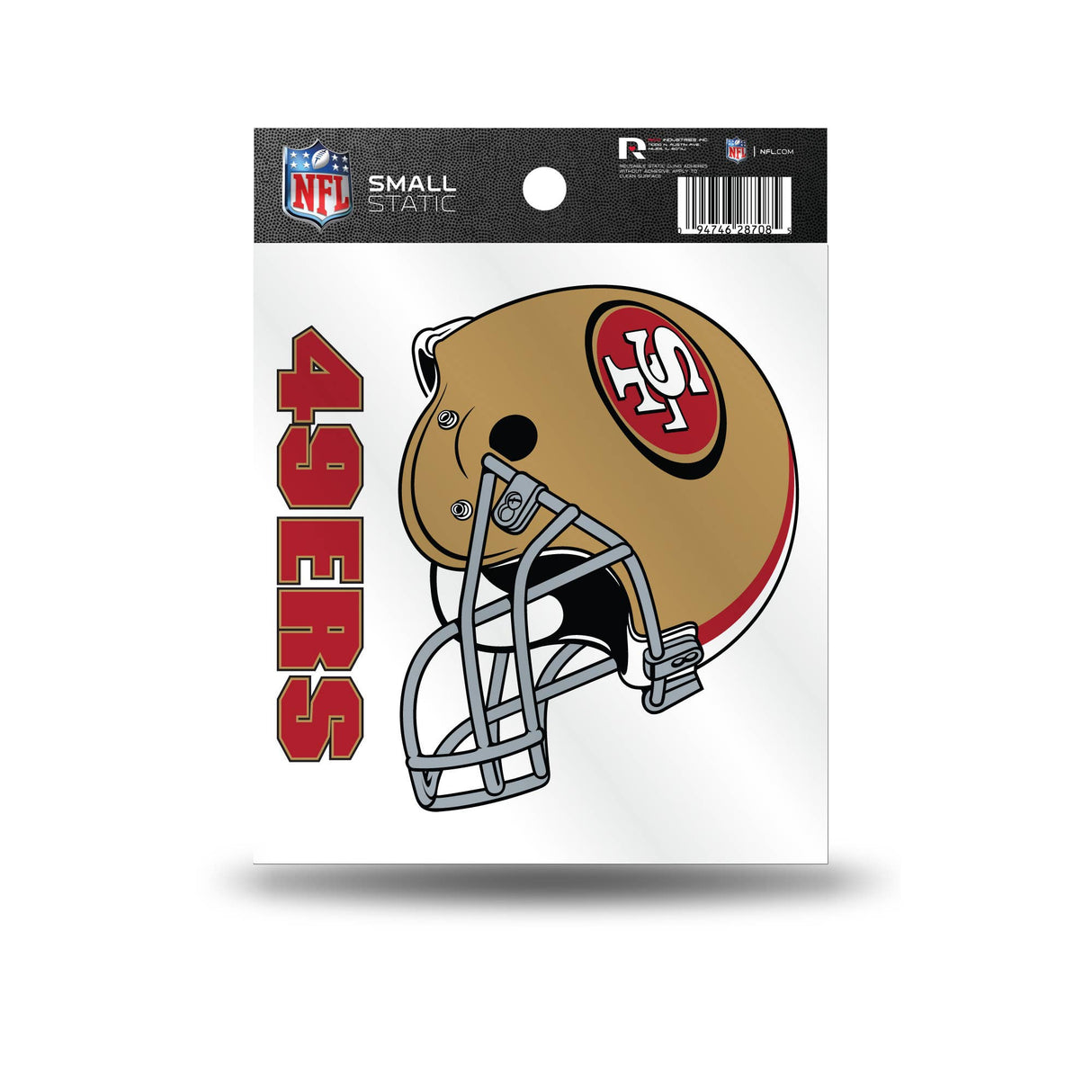 San Francisco 49ers Alt. Logo Small Static Cling