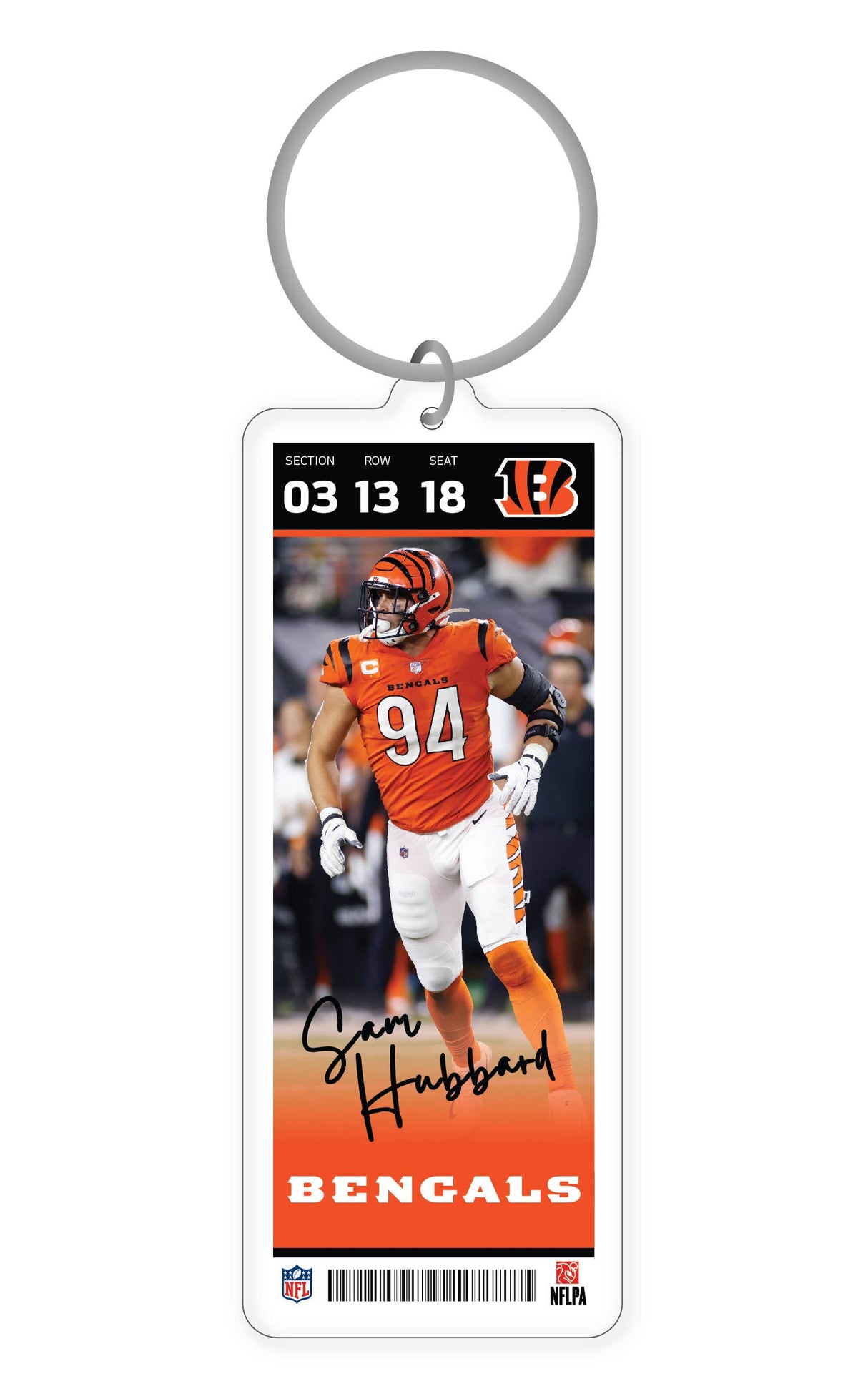 NFL Cincinnati Bengals Acrylic Player Keychain