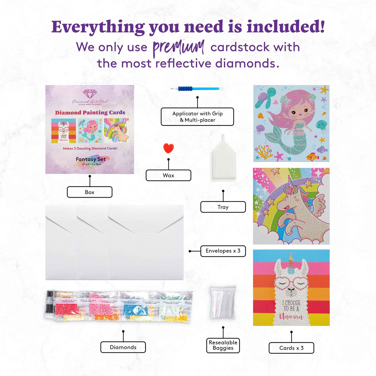 DIY Fantasy Cards (3-Pack)