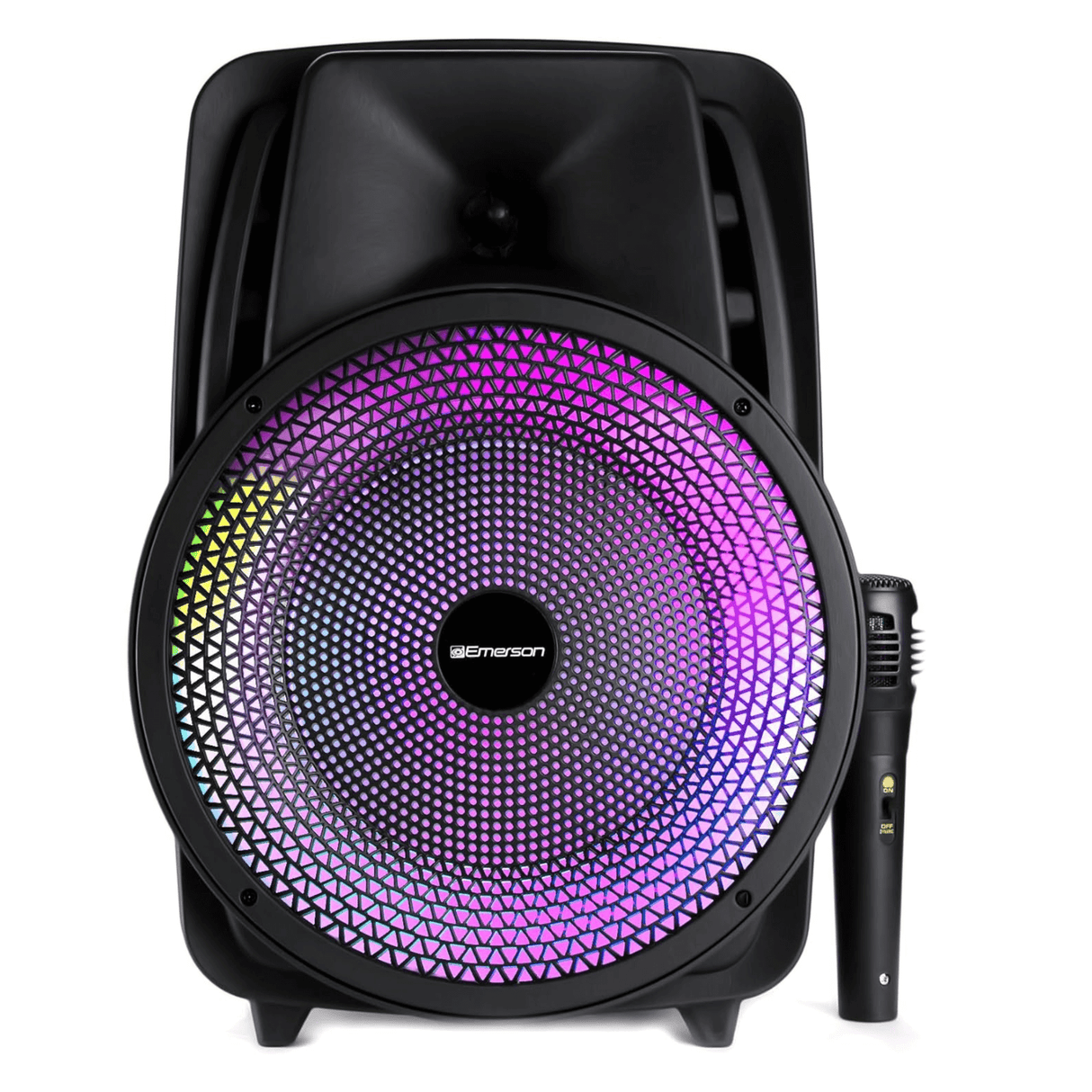 Emerson Portable 8" Bluetooth Party Speaker w Disco Light
