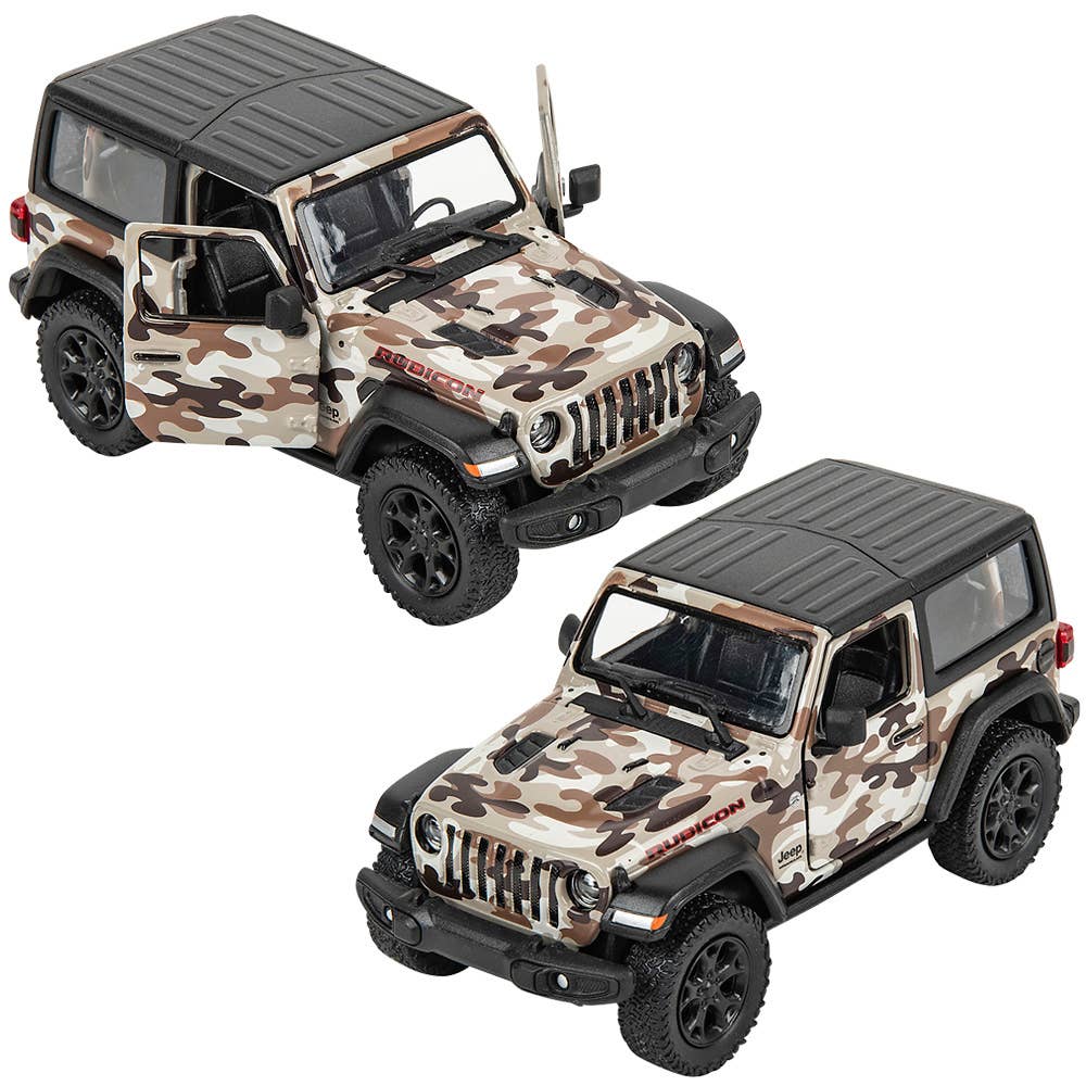 5" Diecast 2018 Jeep Wrangler Camo Hard Top 12/Disp