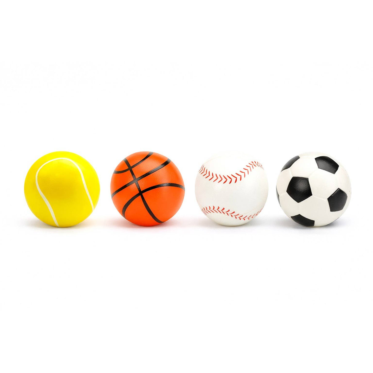 12pk Soft Squish Stress Balls Assorted Sports Designs