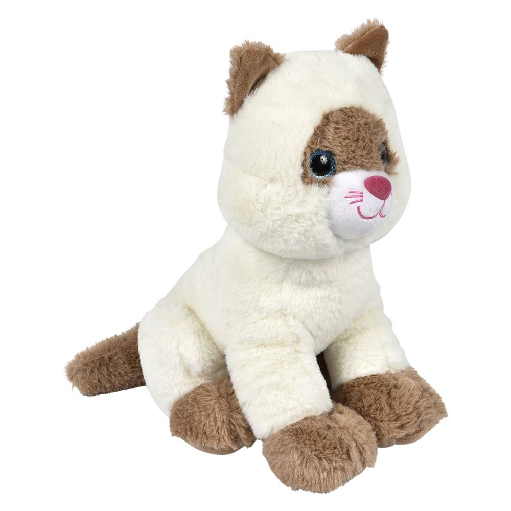 Sitting Cat 11in Asmt Plush Toy - LLB Toys