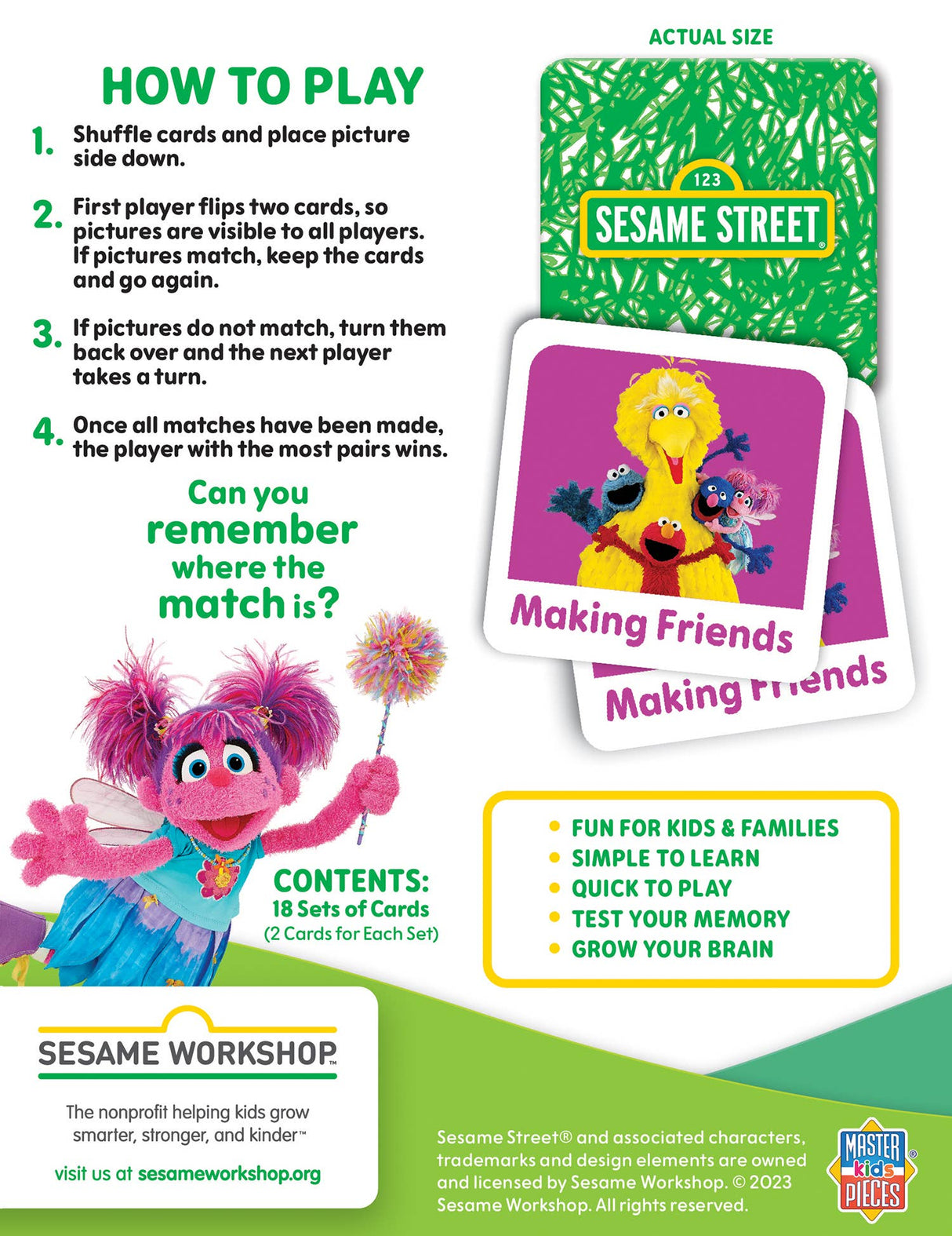 Sesame Street - Elmo & Friends Matching Game