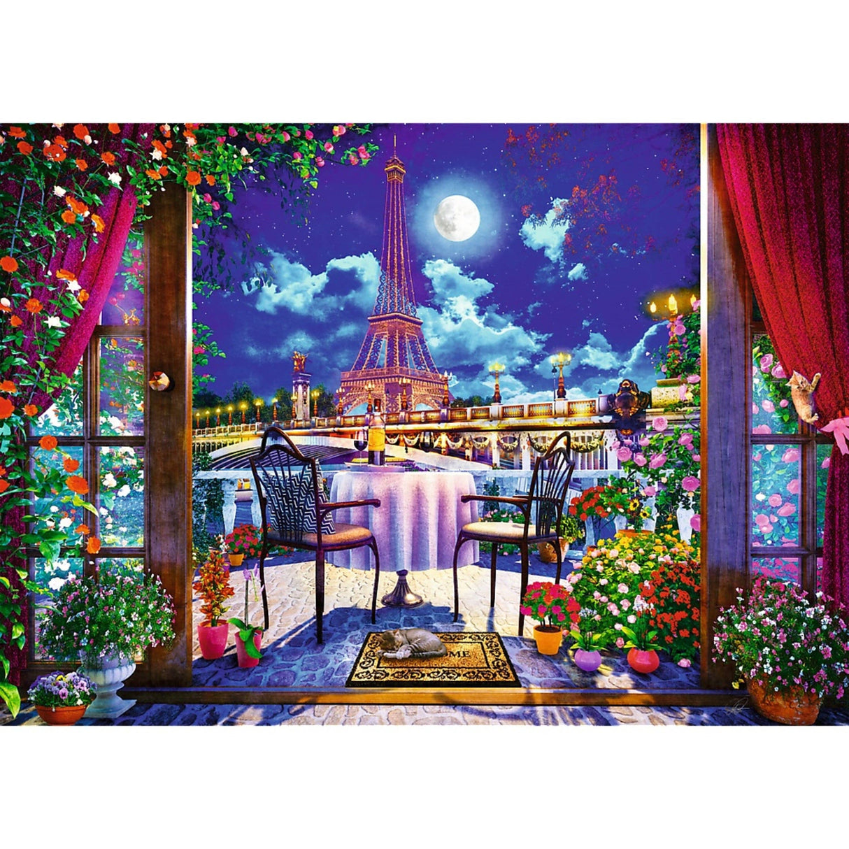 1000 Piece Puzzle - Parisian Moonlight