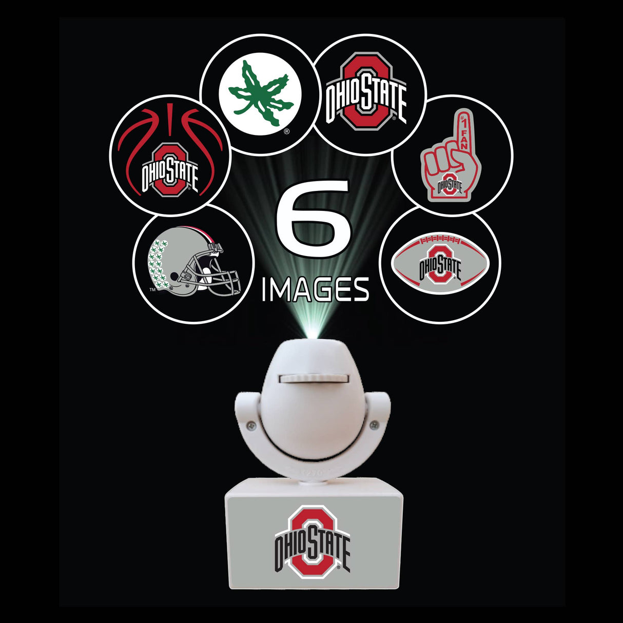 NCAA Ohio State Buckeyes Mini Spotlight Projector