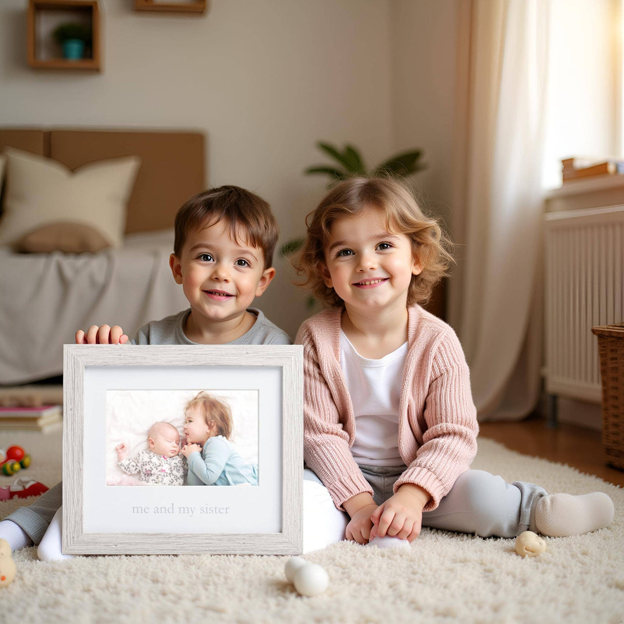 Rustic Me & My Sister Picture Frame