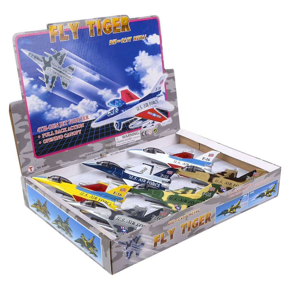 7" F-16 Diecast Jet