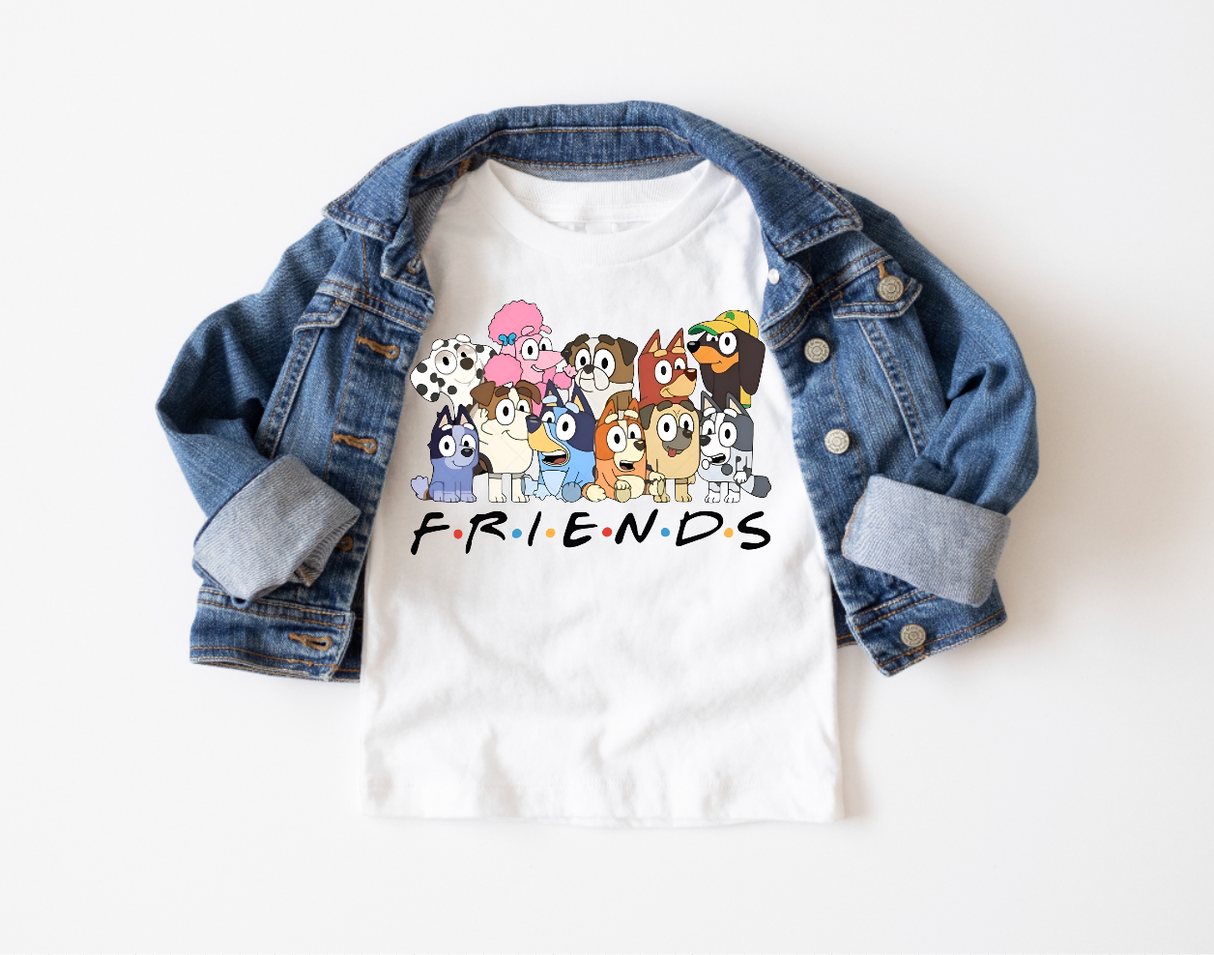 Friends Bluey Kids Tee Shirt