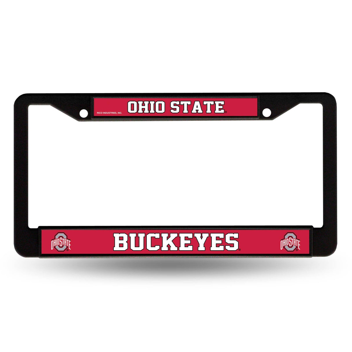 NCAA Ohio State Black Plastic Auto Frame