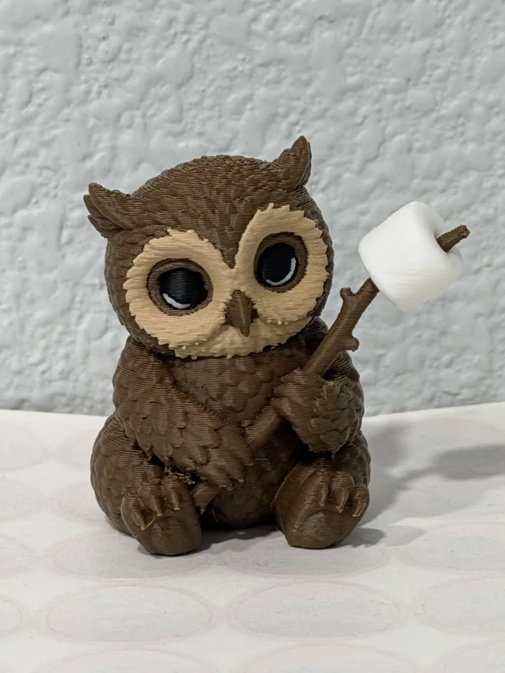 Owl Campsite Critter 3D Printed