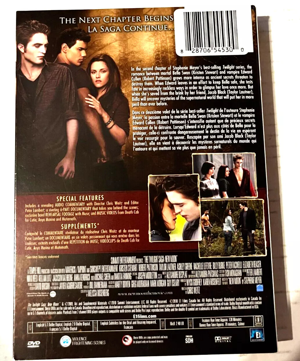 Twilight New Moon DVD New Sealed