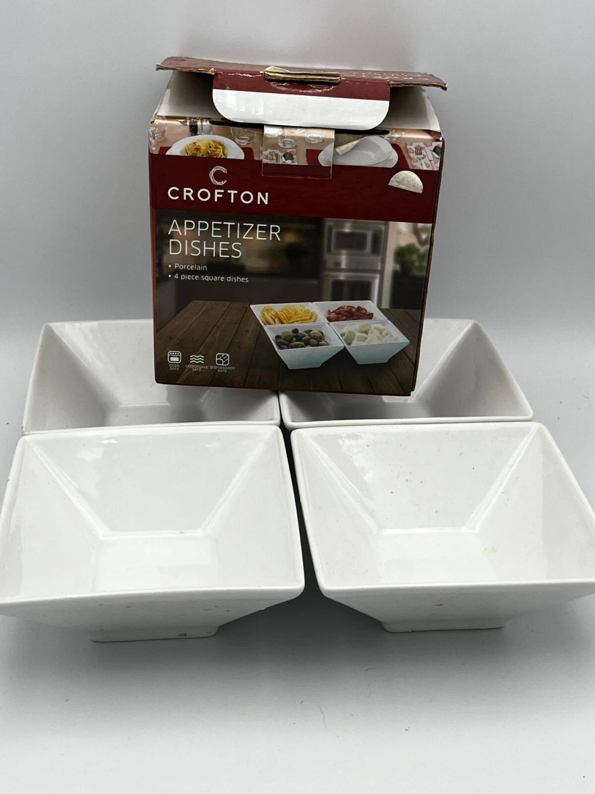 Crofton Appetizer Dishes (Set of 4) Square