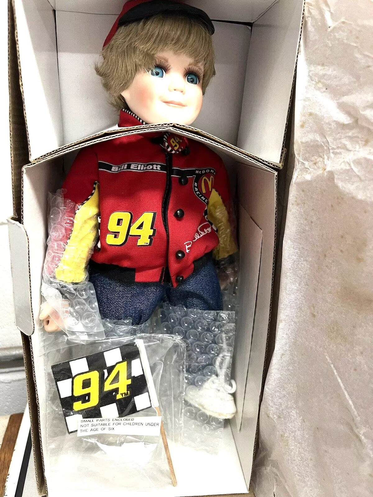 NASCAR BILL ELLIOTT DOLL #94 MCDONALD'S